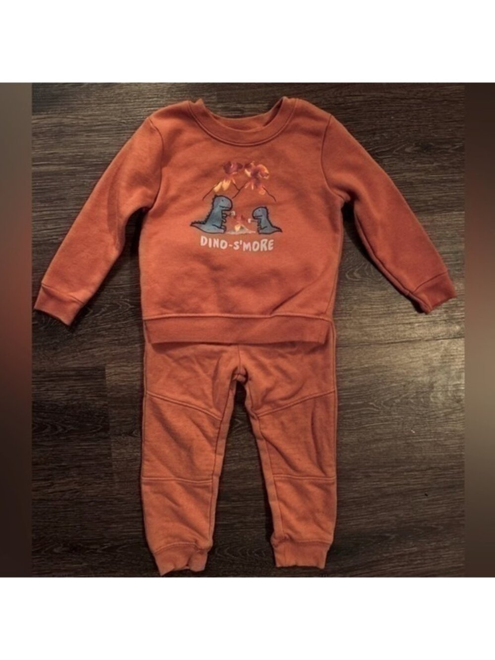 Garanimals dino sweatshirt and sweatpants, 24 months and 2T